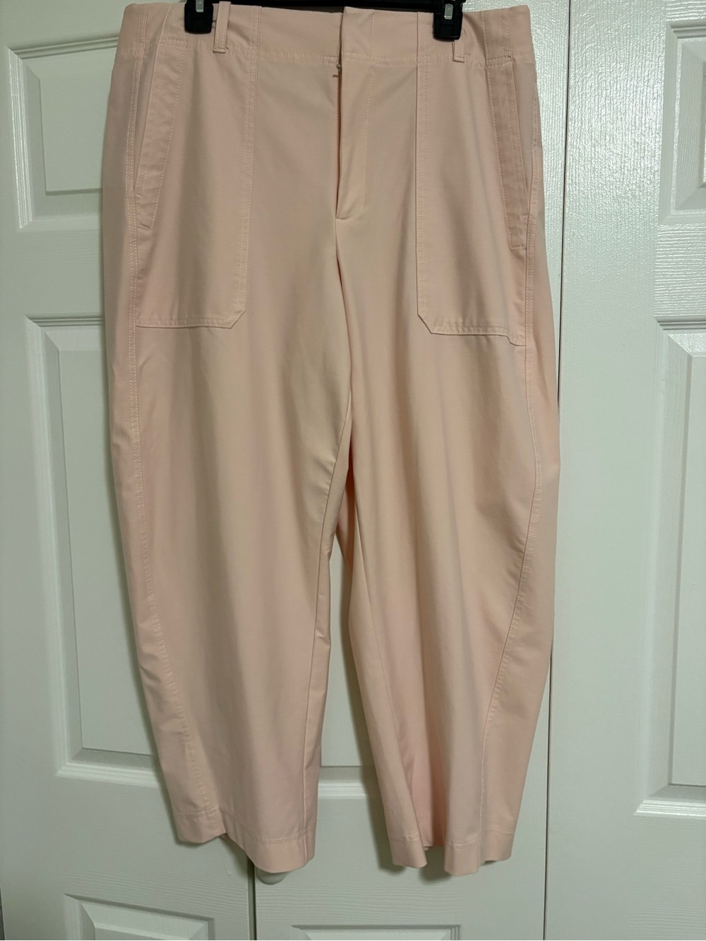 Pink Athleta Skyline High Rise Barrel Leg Pants